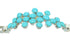 Turquoise And Authentic Sterling Silver Southwest Jewelry Link Bracelet VX64897